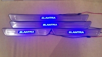 Светодиодные накладки на пороги Hyundai Elantra 2008-2011