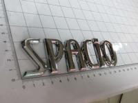 Эмблема шильдик на багажник Spacio хром 147*44 мм