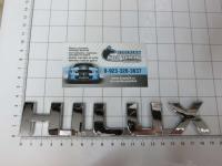 Эмблема шильдик на багажник Hilux хром 190*35 мм