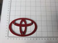 Эмблема шильдик логотип Toyota на решетку 100*67 мм 