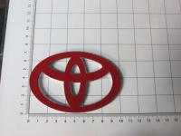 Эмблема шильдик логотип Toyota на багажник 98*67 мм 