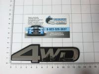 Эмблема шильдик на багажник 4WD 132*37 мм