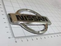 Эмблема шильдик логотип Nissan на багажник, решетку 105 х 75 мм