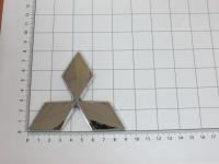 Эмблема шильдик логотип Mitsubishi на багажник, решетку 90x80 мм