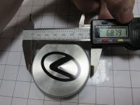 Ступичные колпачки Lexus черные металл 68/64/11 (4шт)