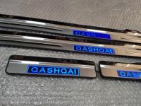 Светодиодные накладки на пороги Nissan Qashqai 2014+
