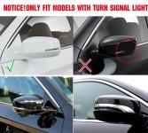 Хромированные накладки на боковые зеркала заднего вида Honda Accord 9 2013-2017 (узкие)