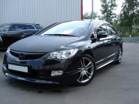 Юбка переднего бампера Mugen Honda Civic 8 4D 2006-2009 FD кузов