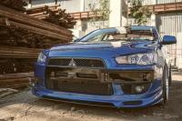 Средняя вставка в переднюю Юбку Zodiak на Mitsubishi Lancer 10 (X)