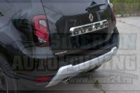 Накладка на задний бампер большая Renault Duster 2015+