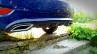 Накладка на задний бампер Диффузор Hyundai Solaris 2010+ (тиснение)