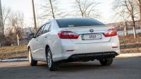 Накладка на задний бампер Диффузор Toyota Camry V50 (тиснение)