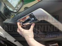 Хромированные накладки на окантовку ручек салона Toyota Prado 150 2010+ (тип 2)