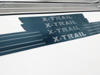 Накладки большие металлические на пороги Nissan X-trail 2014-2017 T32
