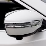 Хромированные накладки на боковые зеркала узкие Nissan X-trail 2014-2017 T32
