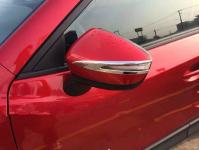 Хромированные накладки на боковые зеркала узкие под повторитель Mazda CX-5 2010-2016