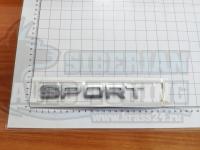 Надпись на багажник Sport для Land Rover Range мат. серебро 170*20