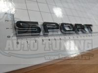 Надпись на багажник Sport для Land Rover Range черный 170*20