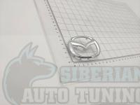 Оригинальная Эмблема хром на руль Mazda тип A 66*53 мм аирбэг