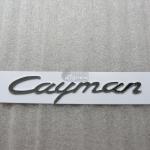 Эмблема шильдик на багажник Cayman Porsche хром 170x23 мм
