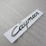 Эмблема шильдик на багажник Cayman Porsche хром 170x23 мм