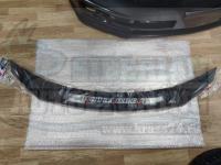 Дефлектор капота черный (спойлер, мухобойка) Mitsubishi Outlander 2009-2012г