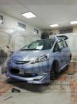 Реснички на фары Honda Jazz 2008-2013, накладки на фары