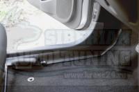 Накладки на ковролин порогов Nissan Almera 2014- кузов G15