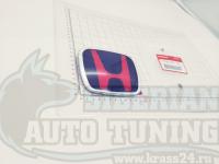 Черно-красная эмблема Type R H для автомобилей Honda 75700-S5T-E01 123*99