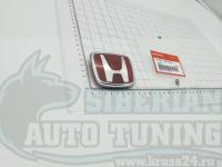 Красная эмблема Type R H для автомобилей Honda 75700-SPI-G01 73x61