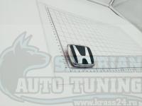 Черная эмблема H для автомобилей Honda 68x56