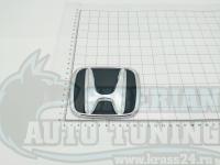 Черная эмблема H 3D для автомобилей Honda 112x93 мм