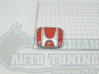 Красная эмблема H 3D для автомобилей Honda 112x93 мм