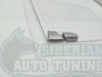 Эмблема на низ руля Mercedes AMG серебро 50 мм