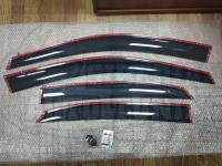 Оригинальные Дефлекторы окон, Ветровики с молдингом для Lexus RX270 2010+