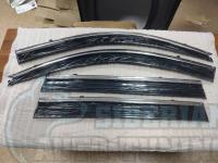 Toyota Prado 120 2002-2009 FJ120 Оригинальные Дефлекторы окон, Ветровики с молдингом из нержавеющей стали