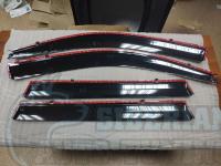 Toyota Prado 120 2002-2009 FJ120 Оригинальные Дефлекторы окон, Ветровики с молдингом из нержавеющей стали