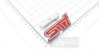 Эмблема алюминиевая для решетки радиатора STi для автомобилей Subaru