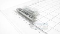 Эмблема алюминиевая для решетки радиатора Quattro для автомобилей Audi 80*15