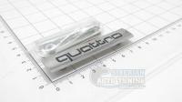 Эмблема алюминиевая для решетки радиатора Quattro для автомобилей Audi 80*15