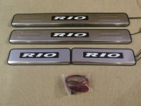 Светодиодные накладки на пороги Kia Rio 2005 - 2015