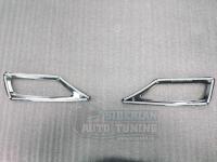 Toyota Rav4 2013-2015 Хромированные накладки на задние туманки большие