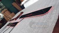 Mitsubishi Lancer 10 X 2007-2015 Накладки на пороги Premium Line "Ralli art"
