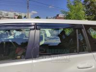 Toyota Land Cruiser Prado 150 2010-2020 Оригинальные Дефлекторы окон, Ветровики с черным молдингом