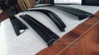Toyota Land Cruiser Prado 150 2010-2020 Оригинальные Дефлекторы окон, Ветровики с черным молдингом