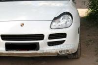 Porsche Cayenne 2002-2010 Накладки на передние фары (Реснички)