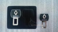 Заглушка в автомобиль с эмблемой Renault, Обманка в ремень безопасности (пара)