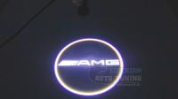 Универсальная проекция в двери врезная Mercedes-Benz AMG в комплекте 2 шт