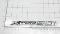 Шильдик на крыло XDrive 50i хром BMW 170*15