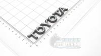 Шильдик Toyota на багажник 109*19 мм
